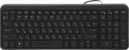 Клавиатура Logitech K106, проводная, USB, мембранная, черный [920-013902]