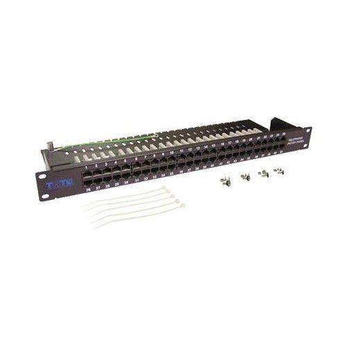 Патч-панель Lanmaster (TWT-PP50TEL45 ) 19" 1U 50xRJ45 кат.3 UTP
