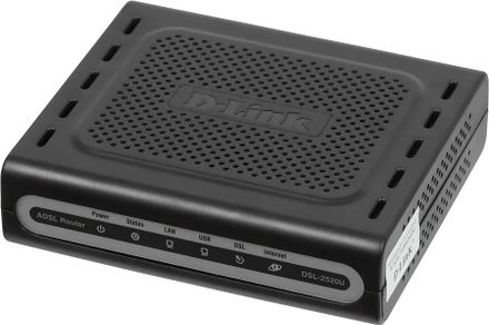 Роутер D-Link DSL-2520U/BA/D4A, ADSL2+