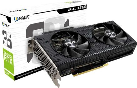 Видеокарта Palit NVIDIA GeForce RTX 3060 PA-RTX3060 DUAL 12G 12ГБ