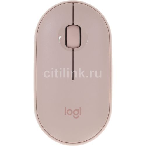 Мышь беспроводная Logitech Pebble M350, Bluetooth, оптическая, USB, 1000dpi, розовый [910-005575]