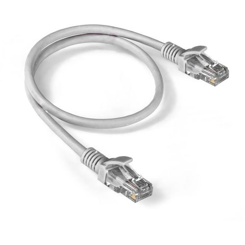 Патч-корд EXEGATE UTP-RJ45-RJ45-5e-0,5M-LSZH-GY UTP, кат.5E, 0.5м, 4 пары, алюминий омедненный, многожильный, белый