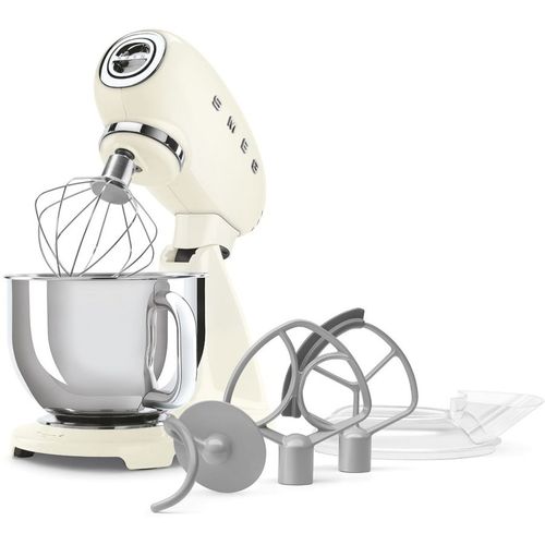Миксер планетарный SMEG Стиль 50-х гг. SMF05CREU, 1000Вт, кремовый