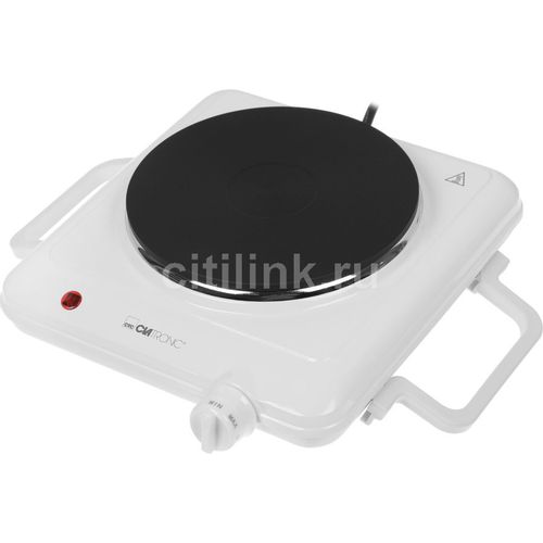 Настольная плита электрическая CLATRONIC EKP 3582 weiss, эмалированный металл, белый [271698]