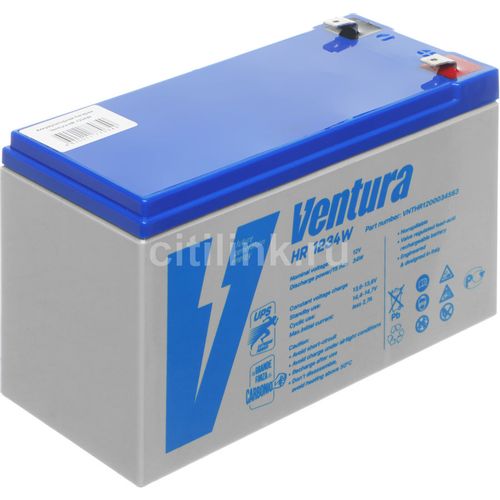 Аккумуляторная батарея VENTURA HR 1234W для ИБП, 12В, 9Ач [vnthr1234ws63]