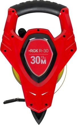 Рулетка геодезическая RGK R30,  30м x13мм,  с поверкой [755917]