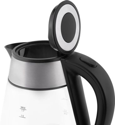 Чайник электрический Vitek VT-7037, 2200Вт, прозрачный и черный ...