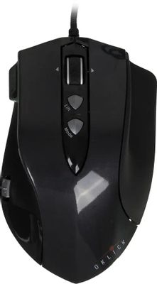 Мышь Oklick HUNTER, игровая, лазерная, проводная, USB, черный [l251g]