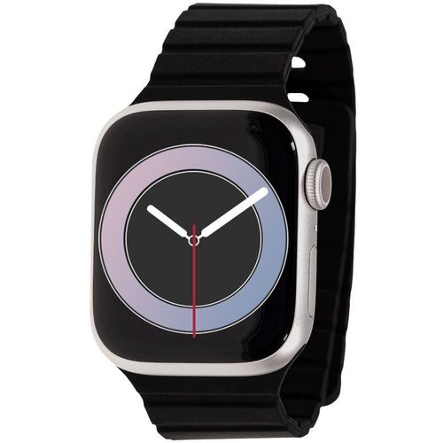 Ремешок ZIBELINO APL-42-L-MC-BLK для Apple Watch, черный [zbs-apl-42-l-mc-blk]