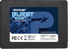 Изображение товара SSD накопитель Patriot Burst Elite PBE120GS25SSDR 120ГБ, 2.5", SATA III,  SATA