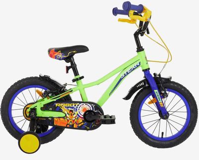 Велосипед STERN Robot 14 (детский), колеса 14", зеленый/синий, 9.9кг ...
