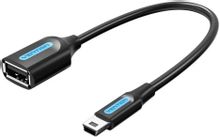 Изображение товара Переходник USB2.0 VENTION CCTBB USB A(f) - mini USB B (m) черный