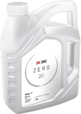 Моторное масло ZIC Zero 20, 0W-20, 4л, синтетическое [162035]