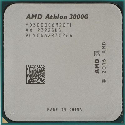Процессор AMD Athlon 3000G, AM4,  OEM [yd3000c6m2ofh]