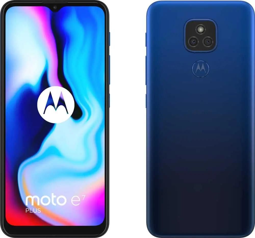 Смартфон Motorola moto E7 Plus 64Gb, XT2081-2, синий – купить в Ситилинк |  1408588