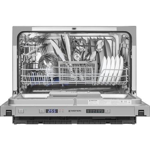 Встраиваемая посудомоечная машина MEFERI Power MDW4563 Compact, компактная, ширина 55см, полновстраиваемая, загрузка 6 комплектов