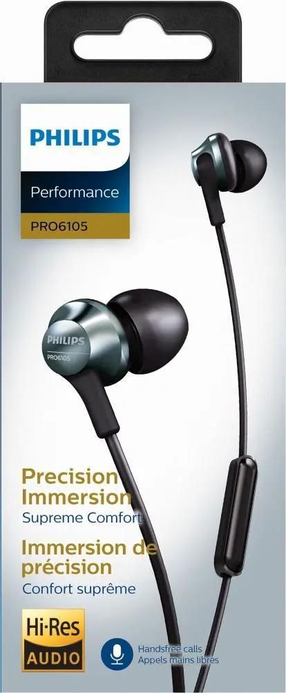 Philips earphone with mic pro6105bk shop