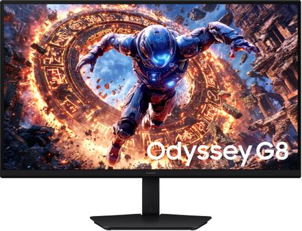 31.5" Монитор Samsung Odyssey G8 S32HG802ESXCI,  6144x3456,  IPS,  165Гц,  2хHDMI,  1хDP,  черный [ls32hg802esxci]