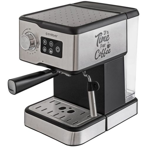 Кофеварка Endever Costa-1095, рожковая, стальной /черный