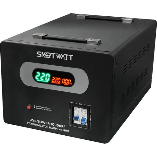 Стабилизатор напряжения SMARTWATT AVR Tower 10000RF черный [4512020370003]