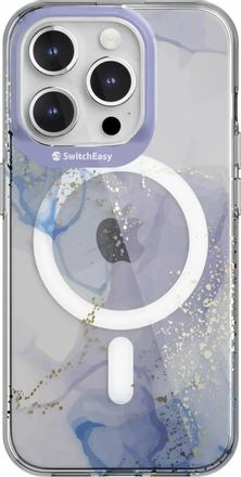 Чехол (клип-кейс) SWITCHEASY Artist M, для Apple iPhone 15 Pro, противоударный, прозрачный/фиолетовый [sph56p020ve23]