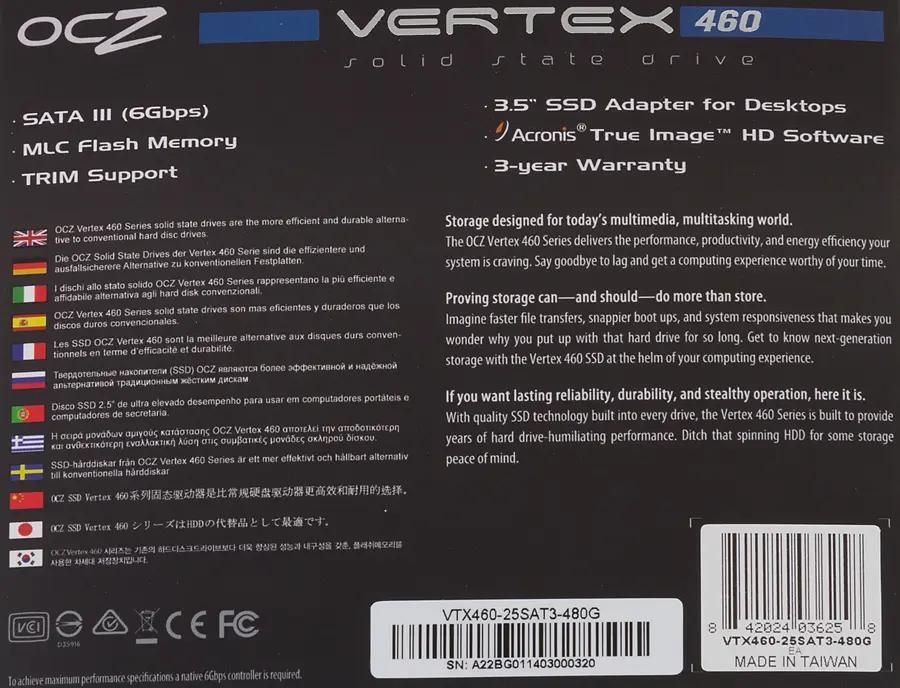   OCZ VERTEX 460 SSD 480GB