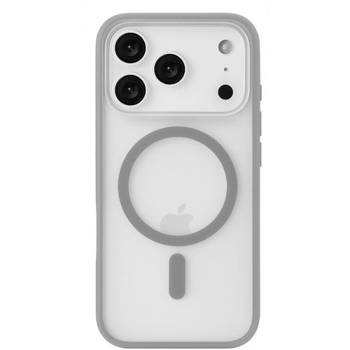 Чехол (клип-кейс) UBEAR Cloud Mag Case, для Apple iPhone 17 Pro, противоударный, серый/прозрачный [cs576gr63pmt-i25m]