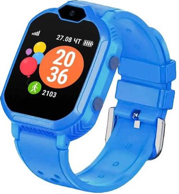 Смарт-часы GEOZON G-Kids 4G, 44мм, 1.4", голубой / голубой [g-w13blu ...