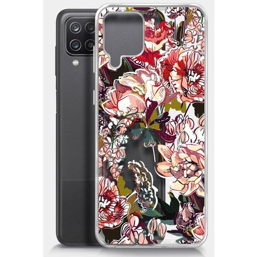 Чехол (клип-кейс) BORASCO ArtWorks, для Samsung Galaxy A12/M12, прозрачный/рисунок [51402]