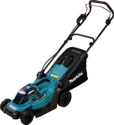Газонокосилка аккумуляторная Makita DLM330RT, 33см, несамоходная, 5Ач, с ЗУ