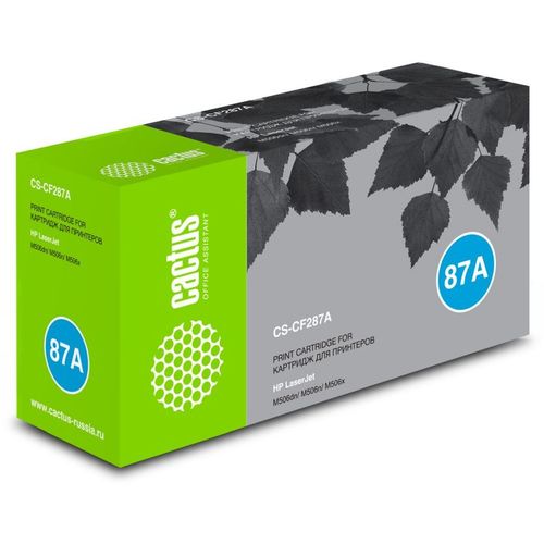 Картридж Cactus CS-CF287A, CF287A, черный / CS-CF287A