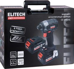 Ударный винтоверт Elitech CS 2003SL (E2201.055.02), 4Ач