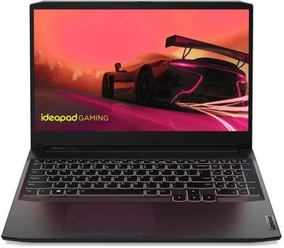 Ноутбук игровой Lenovo IP Gaming 3 15ACH6 82K2002DRK, 15.6", IPS, AMD Ryzen 5 5600H 3.3ГГц, 6-ядерный, 16ГБ DDR4, 512ГБ SSD,  NVIDIA GeForce  RTX 3050 Ti для ноутбуков - 4 ГБ, без операционной системы, черный