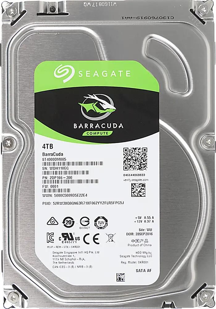 Жесткий диск Seagate Barracuda ST4000DM005, 4ТБ, HDD, SATA III
