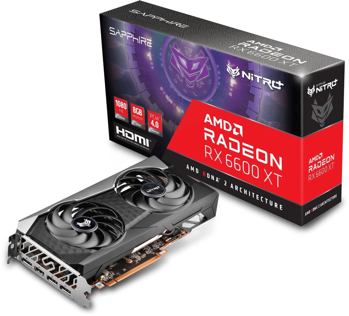 Sapphire AMD Radeon RX 6600 XT 8GB 美品 Продать Видеокарта Sapphire Radeon RX 6600 XT Nitro+ 8192MB