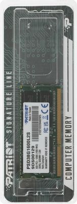 Patriot PSD38G1600L2S DDR3L 1x 8 1600 SO DIMM Ret 397576