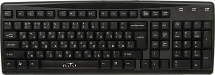 Клавиатура Oklick 110M,  USB, черный [1001r usb]