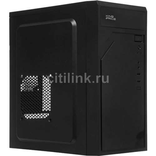 Корпус mATX KINGPRICE KPCC-MN208, Mini-Tower, без БП, черный