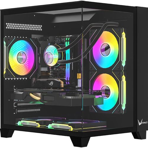 Корпус mATX Formula Crystal Z9M, Mini-Tower, без БП, черный [crystal z9m b]