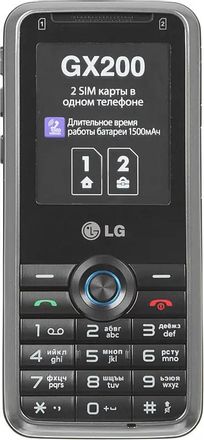 Сотовый телефон LG GX200, черный