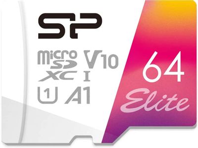 Карта памяти microSDXC UHS-I U1 Silicon Power Elite 64 ГБ, 100 МБ