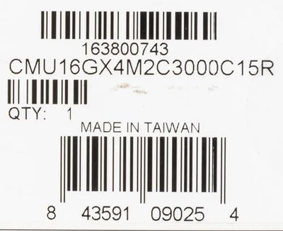 Cmu16gx4m2c3000c15r clearance