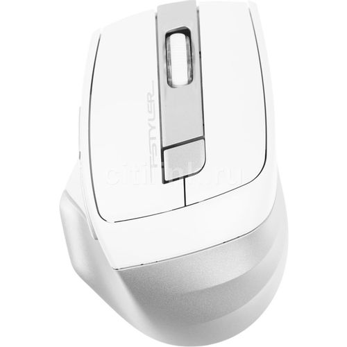 Мышь беспроводная A4TECH Fstyler FB35, Bluetooth/Радио, оптическая, USB, 2000dpi, белый и серый [fb35 icy white]