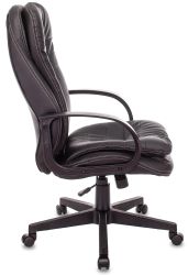 Кресло руководителя Бюрократ T-9950PL, экокожа, до 120кг, черный