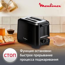 Тостер Moulinex Uno LT140811,  черный