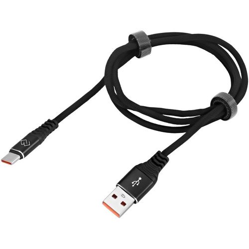 Кабель Digma USB Type-C (m) — USB (m), 1м, 3A, черный [dg-usba-с-1m-27w]