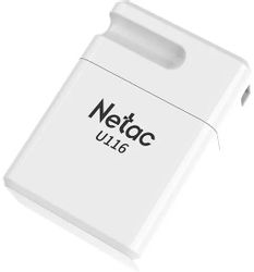 Флешка USB NETAC U116 128ГБ, USB3.2, белый