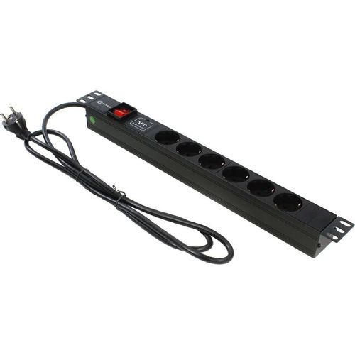 Блок распределения питания 5BITES PDU619A-06, горизонт.размещ., SchukoХ6, Тип вход. тока 16A, 2м