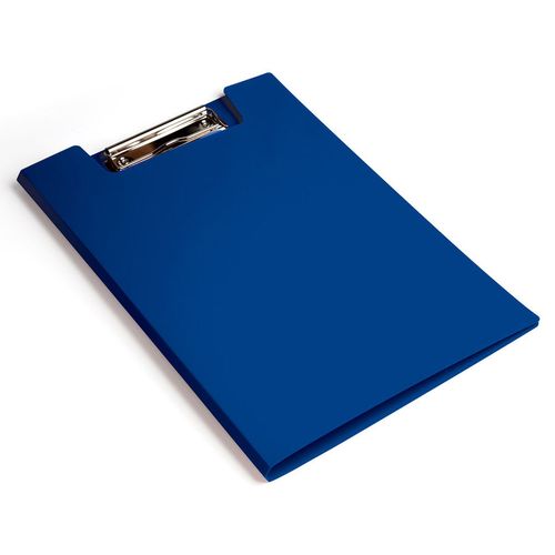 Папка клип-борд Бюрократ -PD602BLU, A4, пластик, синий, с крышкой 20 шт./кор.