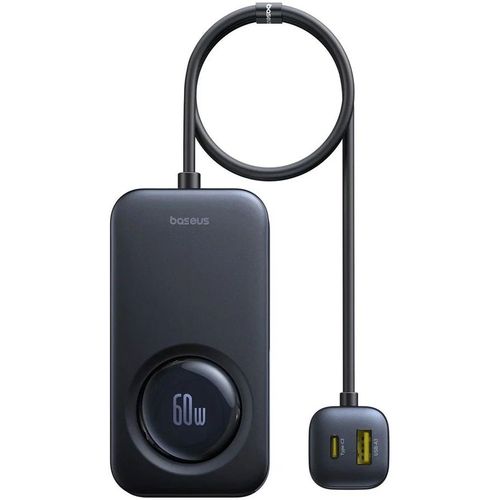 Автомобильное зарядное устройство BASEUS PrimeTrip VW1, 3xUSB-A, 3xUSB-C, USB-A, USB-C, 60Вт, 3A, черный